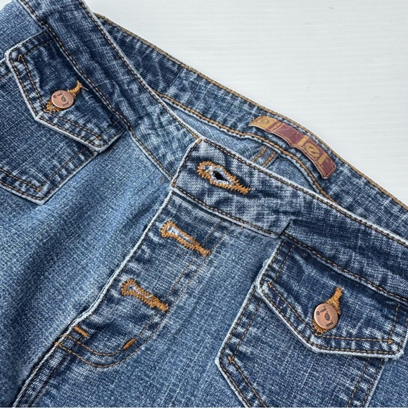 Vintage Y2K L.E.I. Flare Classic Blue Denim Jeans - Picture 10 of 15